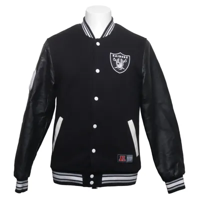 Varsity-jack (Zwart, Wit) van NFL Team Apparel Katoen, Polyester, Polyurethaan