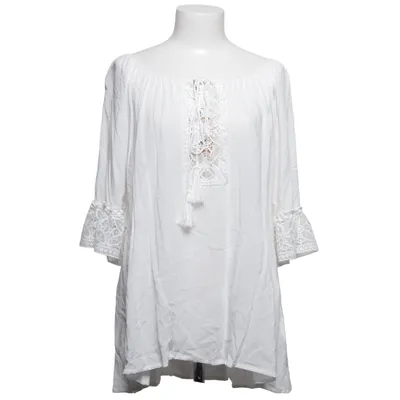 Blouse (Blanc) de M&V Coton, Élasthane, Viscose