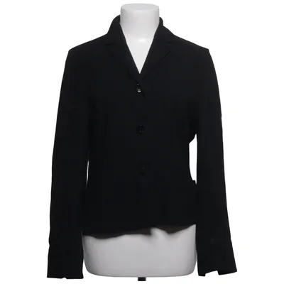Blazer (Black) from She Viscose, Wool