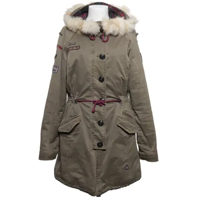 Parka (Grün) von Blonde No.8 Acryl, Alpakawolle, Baumwolle, Elasthan, Fuchspelz, Polyester