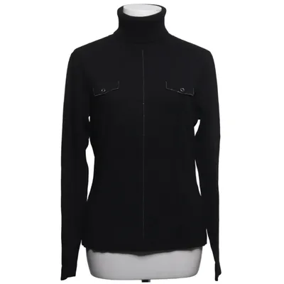 Rollkragenpullover (Schwarz) von Oui Moments Nylon, Viskose