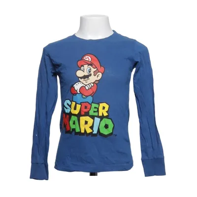 Långärmad t-shirt (Blå, Flerfärgad) från Super Mario Bomull