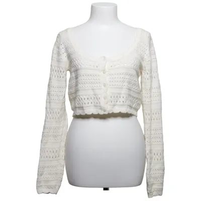 Cardigan (White) from H&M Acrylic, Cotton