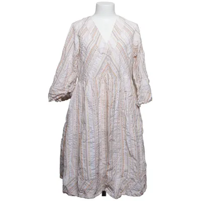 Dress (White, Multicolored) from Ilse Jacobsen Hornbæk Cotton, Metallic fiber