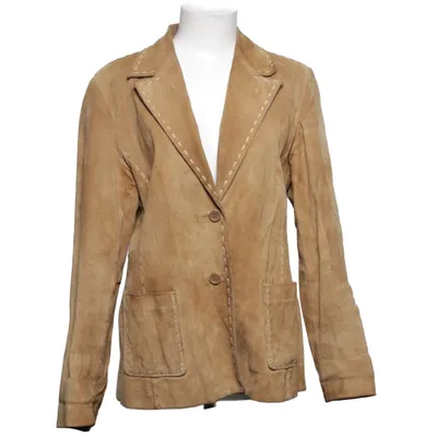 Läderkavaj (Brun) från Rock'n Blue Skinn, Polyester, Viskos