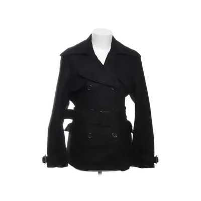 Frakke (Sort) Polyester, Uld