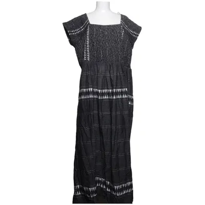 Dress (Black, White) from Ulla Popken Cotton, Viscose