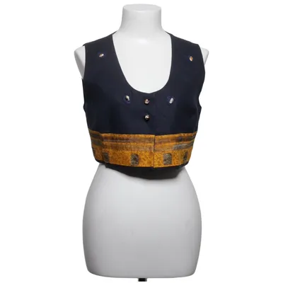 Gilet de costume (Bleu, Jaune, Multicolore) de Batiste Acétate, Lin, Polyamide, Viscose