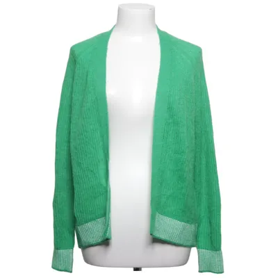 Cardigan (Green, White) from Zero Acrylic, Alpaca wool, Polyamide