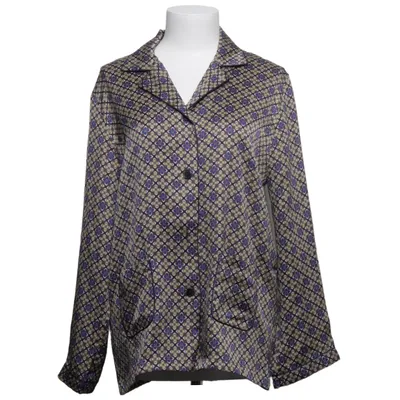 Pyjamasskjorte (Brun, Blå, Gul) fra Sandro Polyester, Viscose
