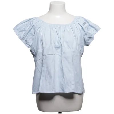 Blouse (Bleu, Blanc) de Pinup Couture Coton, Élasthane