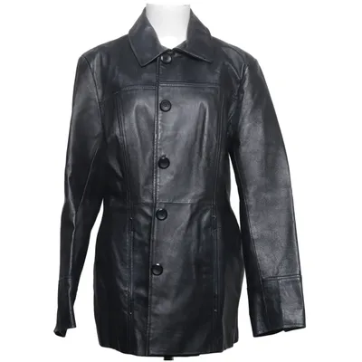 Leather coat (Black) from East5th Leather, Polyester