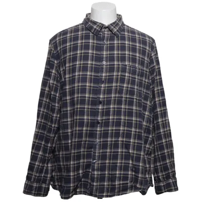 Flannel skjorte (Blå, Beige, Flerfarvet) fra Dressmann Bomuld
