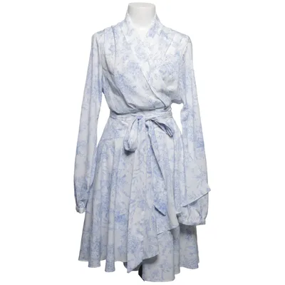 Robe portefeuille (Bleu, Blanc) de Love Lolita