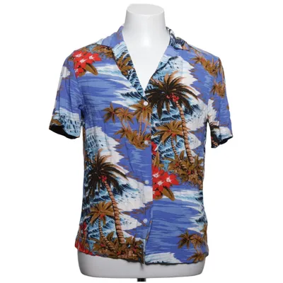 Korte mouwen shirt (Blauw, Meerkleurig) van H&M Viscose
