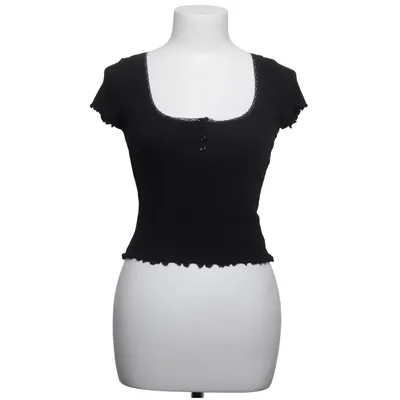 Crop top (Zwart) van Divided by H&M Elastaan, Polyamide