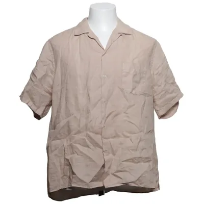 Short sleeve shirt (Beige) from Manebí Linen