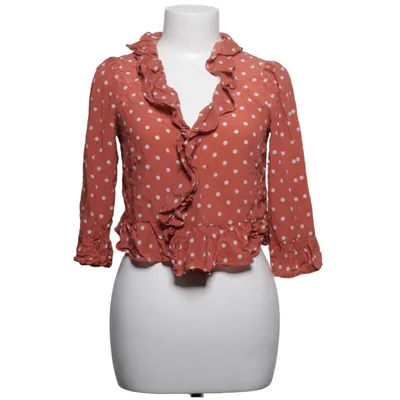 Blouse (Marron, Blanc) de Réalisation Soie