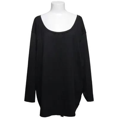 Lange mouwen shirt (Zwart) van Shein Curve Elastaan, Polyester