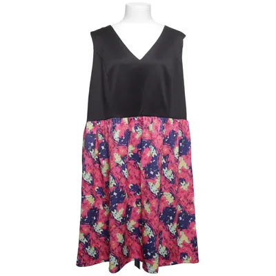 Kjole (Sort, Flerfarvet) fra Lovedrobe Elastan, Polyester