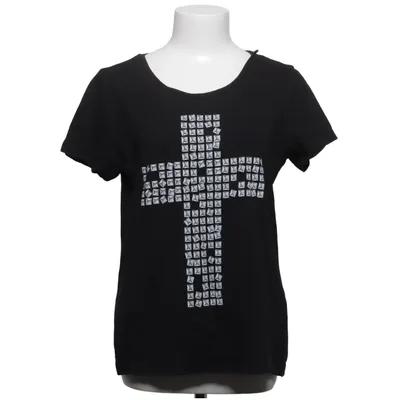 T-shirt (Black) from Pieces Cotton