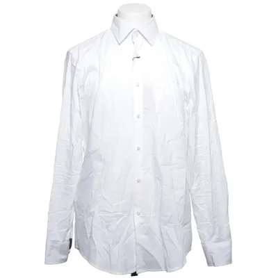 Shirt (Wit) van Boss Katoen, Elastaan, Polyamide