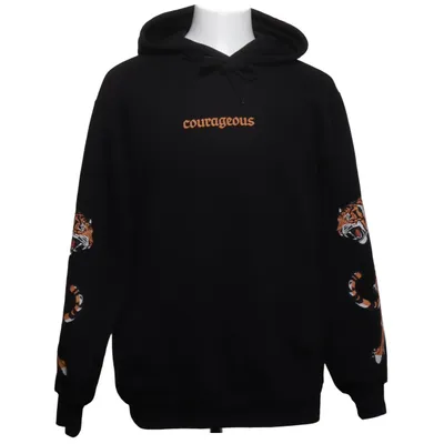 Kapuzenpullover (Schwarz) von Divided by H&M Baumwolle, Elasthan, Polyester