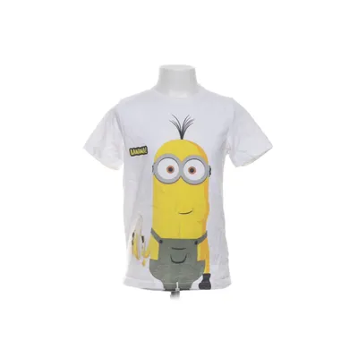 T-shirt (Vit, Gul, Svart) från Minions Polyester, Återvunnen bomull