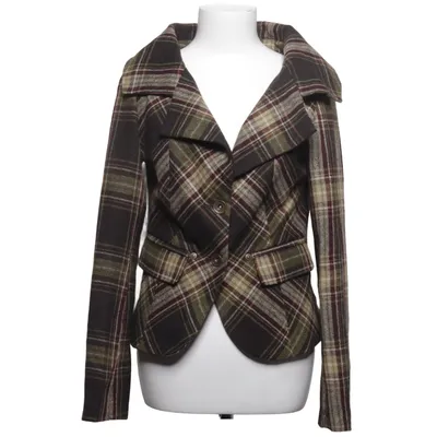 Blazer (Marron, Vert, Multicolore) de Broadway Polyester, Laine
