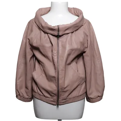 Veste en cuir (Beige) de Stories by Rikkemai Cuir