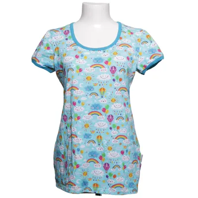 T-shirt (Blå, Flerfarvet) fra Babauba Bomuld, Elastan