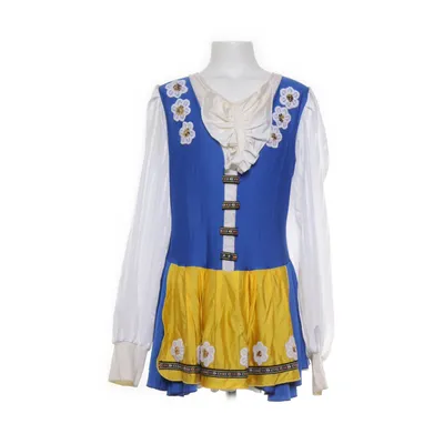 Konståkningsklänning (Blå, Gul, Vit)