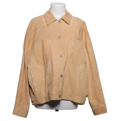 Jacket (Beige) from We the Free Polyester, Suede