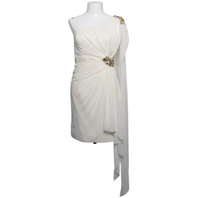 Robe de cocktail (Blanc) de Forever Unique Acétate, Polyester
