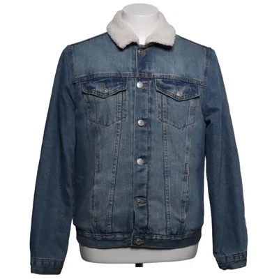 Gefütterte Jeansjacke (Blau) von New Look Men Baumwolle, Polyester