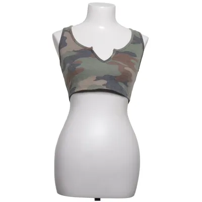 Crop top (Grøn, Brun, Grå) fra Fashion Nova