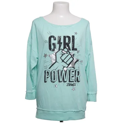 Sweatshirt (Vert) de Zumba Wear Coton, Polyester