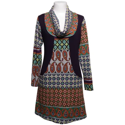 Dress (Multicolored) from Contro Corrente Cotton, Viscose