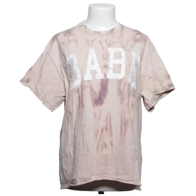 T-shirt (Beige, Lilla) fra L.A.LU Design Bomuld