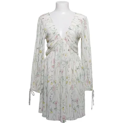 Klänning (Vit, Flerfärgad) från H&M Elastan, Polyester