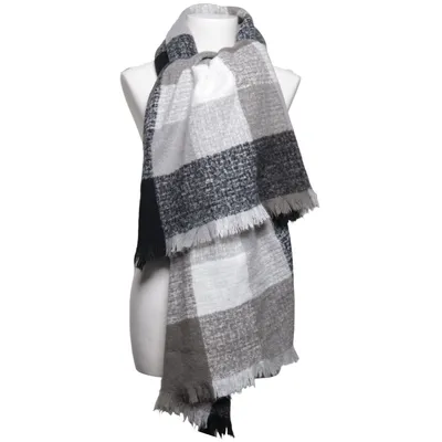 Halstørklæde (Sort, Grå, Hvid) fra Scarfs 4 You Akryl