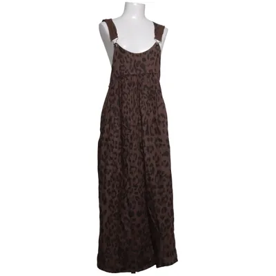 Dungaree dress (Brown) from Choice Linen