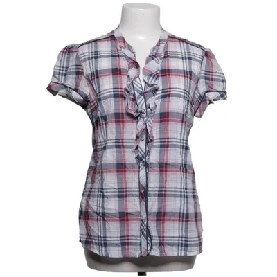 Short sleeve shirt (White, Blue, Red) from Mango Casual Sportswear Cotton
