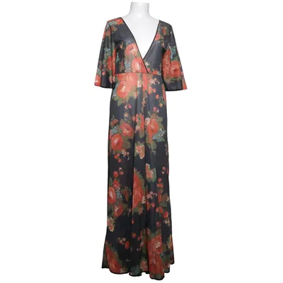 Robe longue (Noir, Multicolore) de Diolen Polyester