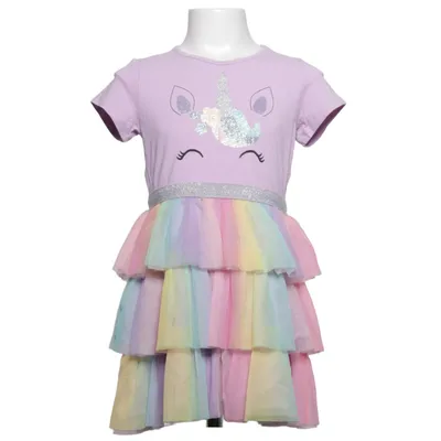 Klänning (Flerfärgad) från Lindex Kids Bomull, Elastan, Polyester