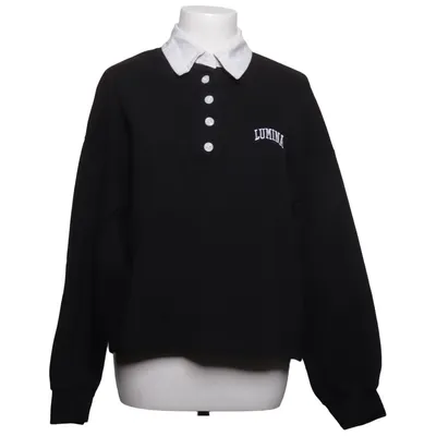 Rugby shirt (Zwart, Wit) van Lumina Katoen, Polyester