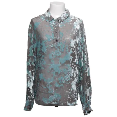Blouse (Blue, Brown, White, Multicolored) from Nadine H Silk, Viscose
