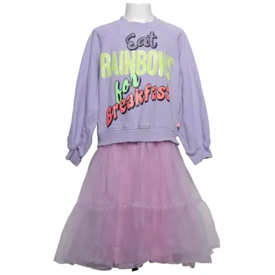 Robe (Violet, Rose, Multicolore) de Billieblush Coton, Élasthane, Polyamide, Viscose