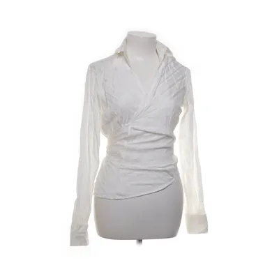 Blouse portefeuille (Blanc) de Massimo Dutti Woman Acétate, Élasthane, Polyamide, Viscose