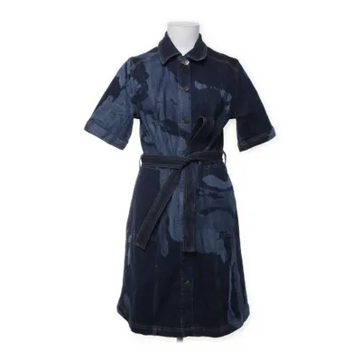 Denim jurk (Blauw) van Munthe Organisch katoen, Elastaan, Gerecycled katoen